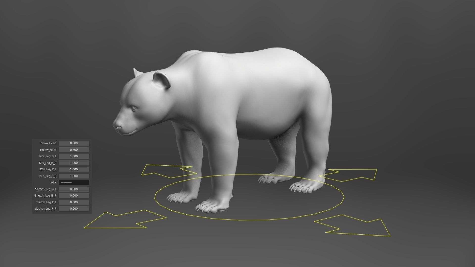 Panda Animation Vfx Grace 3D model_25