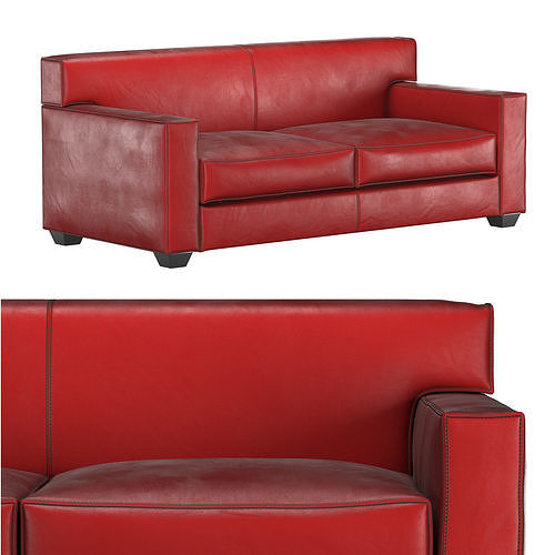 Sofa Alivar Frank JM Red 3D model