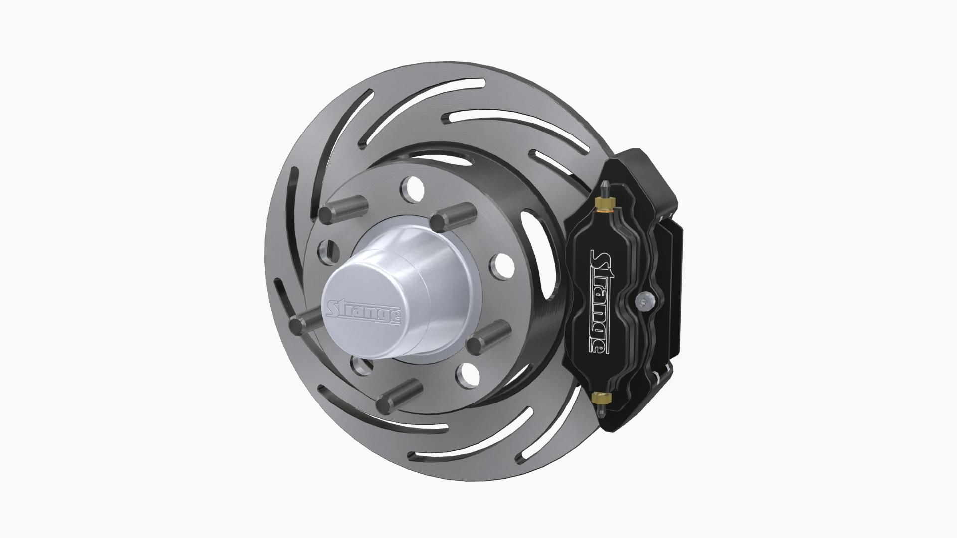Strange Rear Brake Disc Low-poly 3D model_2