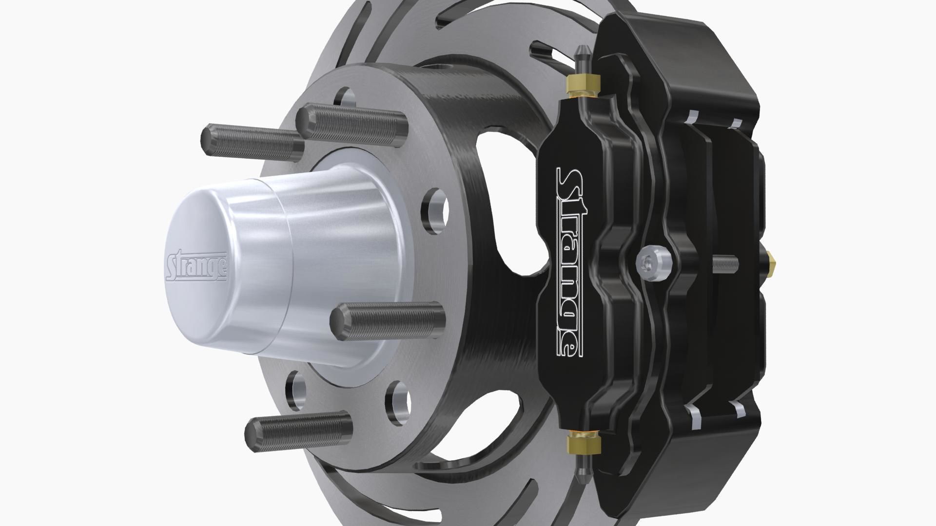 Strange Rear Brake Disc Low-poly 3D model_4