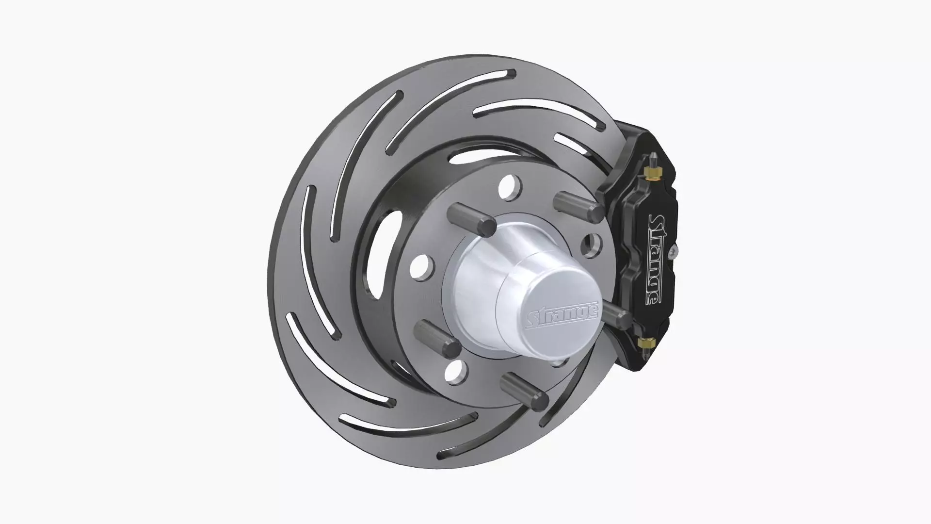 Strange Rear Brake Disc Low-poly 3D model_0