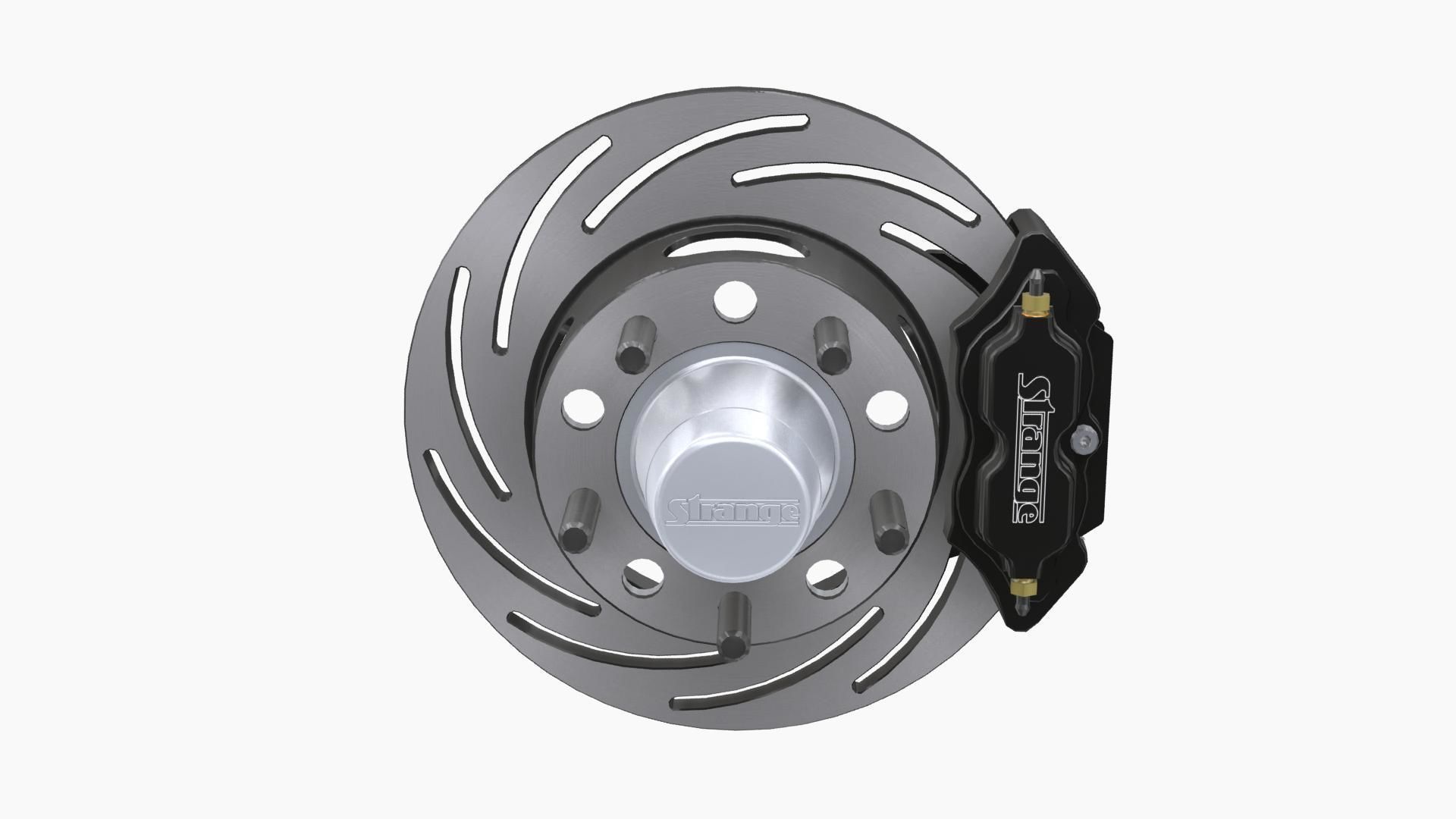 Strange Rear Brake Disc Low-poly 3D model_1