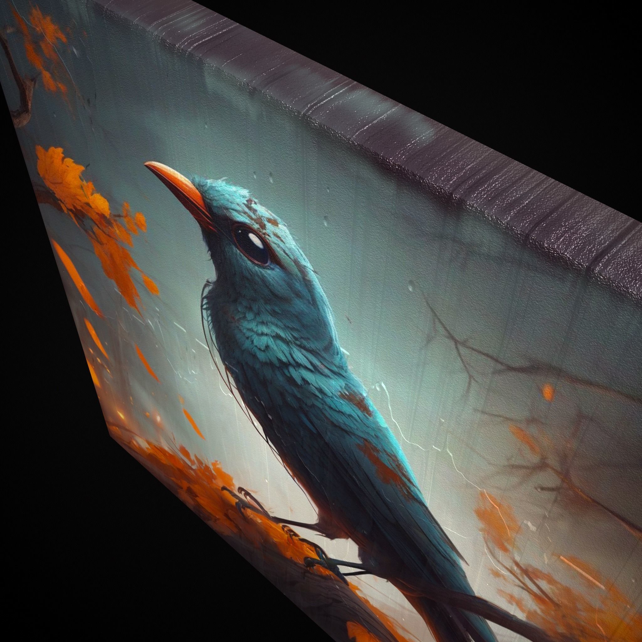 Halloween Bird Painting Version Four Low-poly 3D model_13
