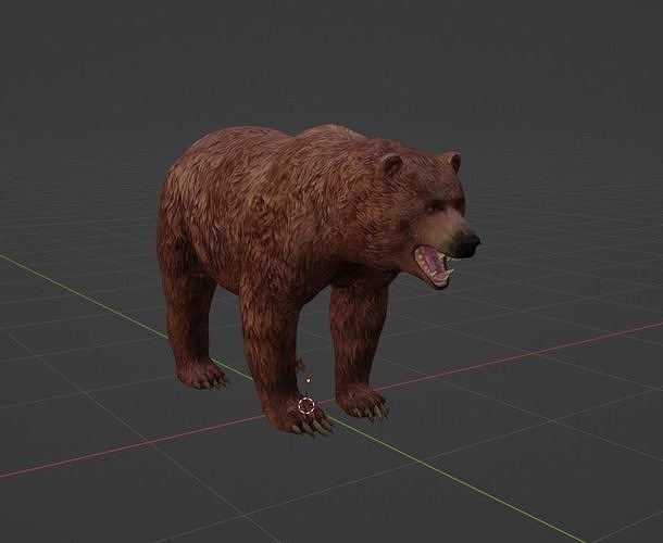 GRIZZLY BEAR REALISTIC BEAR 3D MODEL 3D model