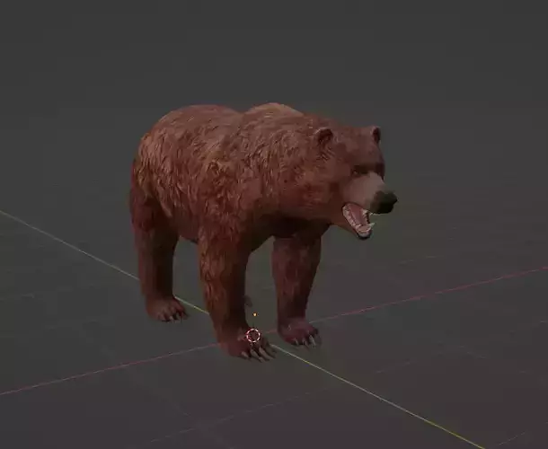 GRIZZLY BEAR REALISTIC BEAR 3D MODEL