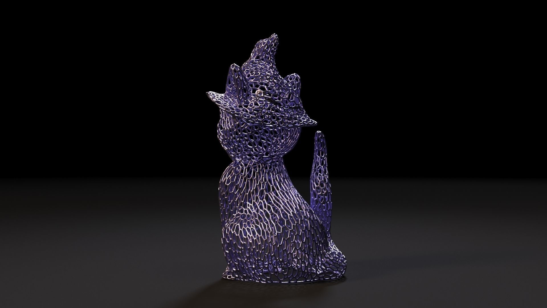 Cat in a hat 2 3D print model_3