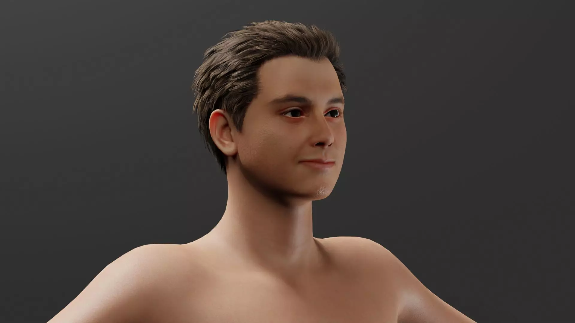 Realistic Male Character - Shawn 3D model_0