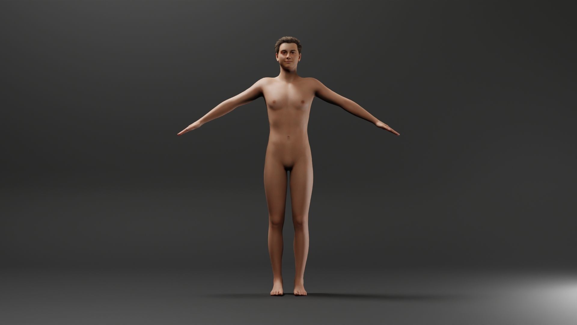 Realistic Male Character - Shawn 3D model_1