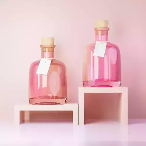 Bottle Glass Studio Render