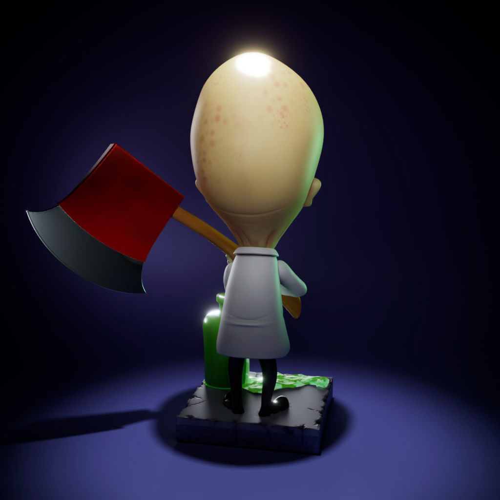 Dr Moron - Mad Scientist - Looney Tunes 3D print model_4
