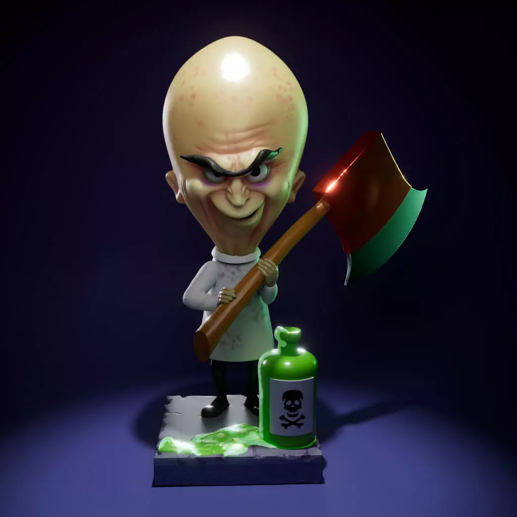 Dr Moron - Mad Scientist - Looney Tunes 3D print model_0