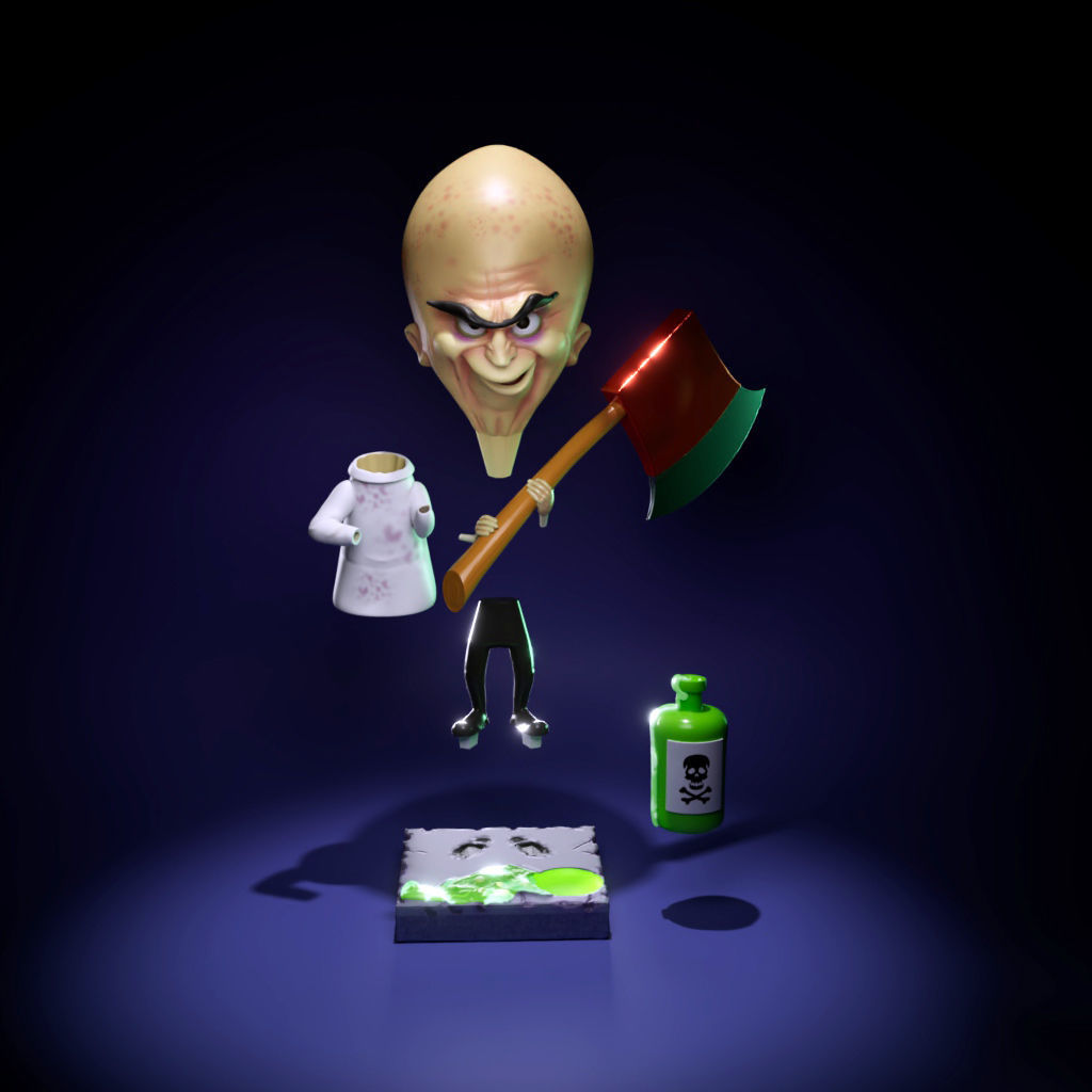 Dr Moron - Mad Scientist - Looney Tunes 3D print model_6