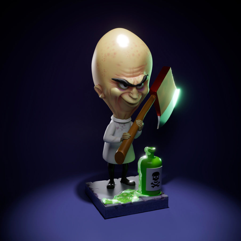 Dr Moron - Mad Scientist - Looney Tunes 3D print model_1