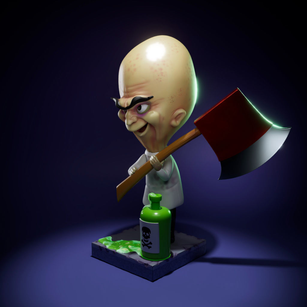 Dr Moron - Mad Scientist - Looney Tunes 3D print model_5