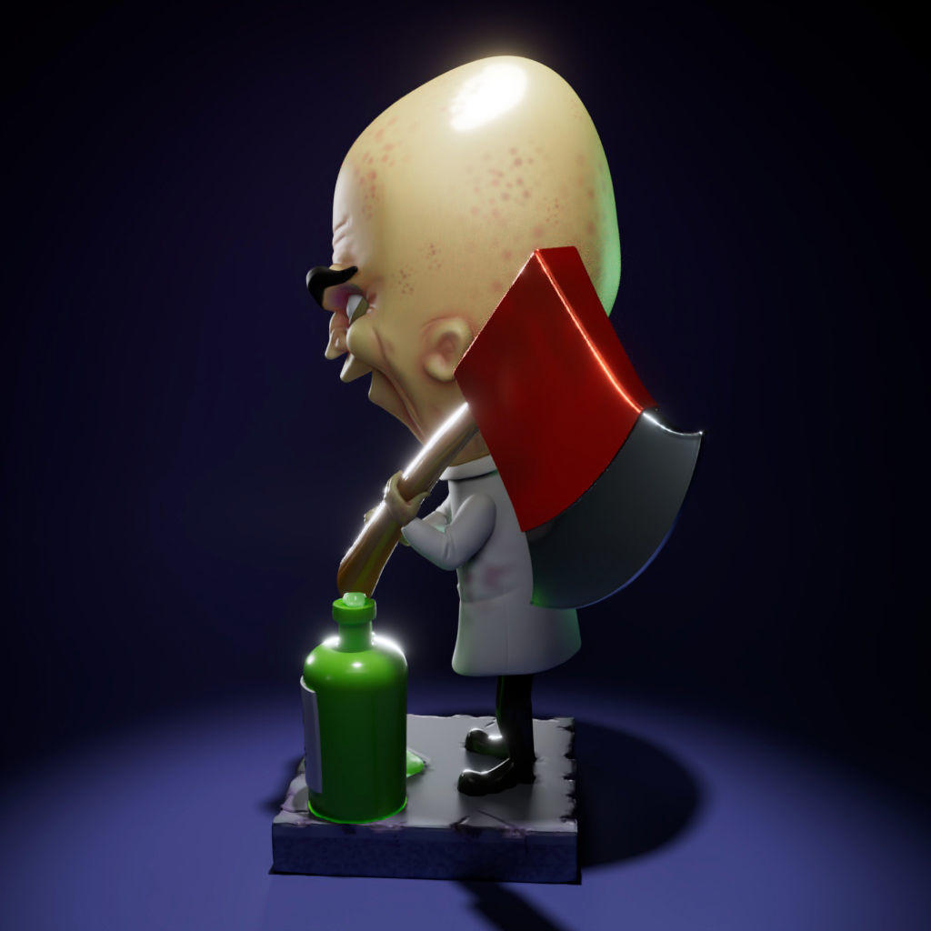 Dr Moron - Mad Scientist - Looney Tunes 3D print model_3
