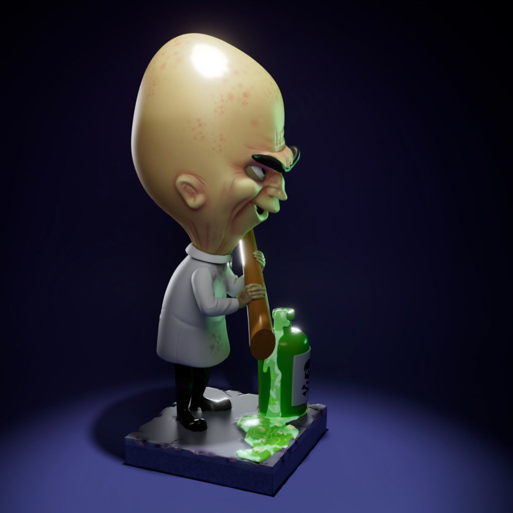 Dr Moron - Mad Scientist - Looney Tunes 3D print model_2