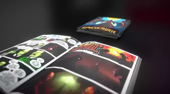 lowpoly AI generated Comics