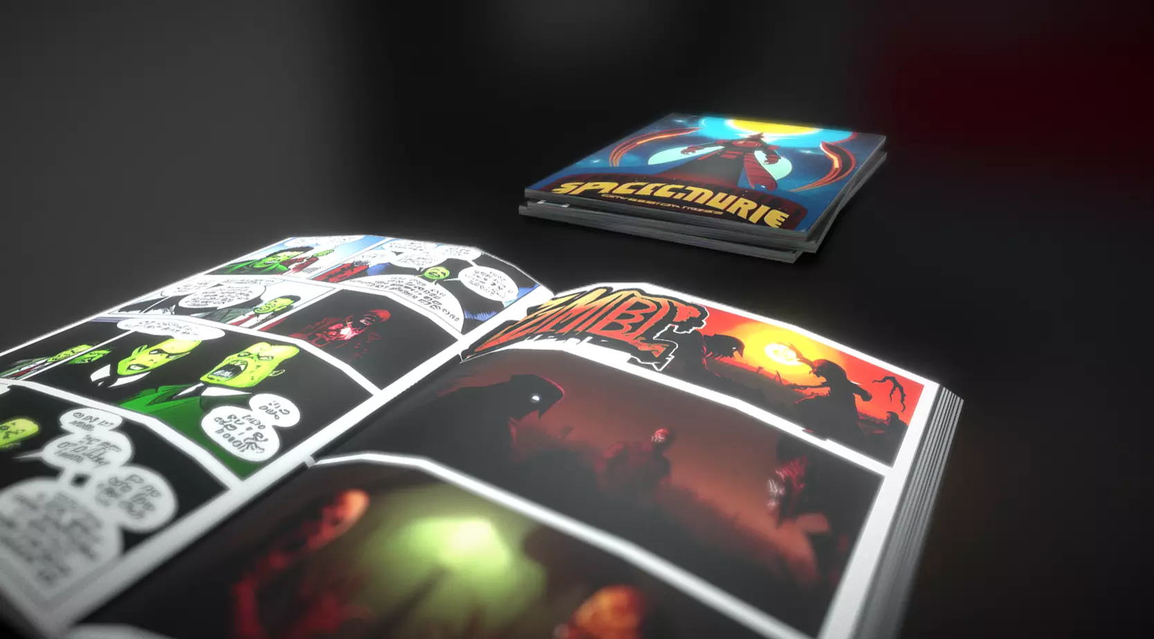 lowpoly AI generated Comics Free low-poly 3D model