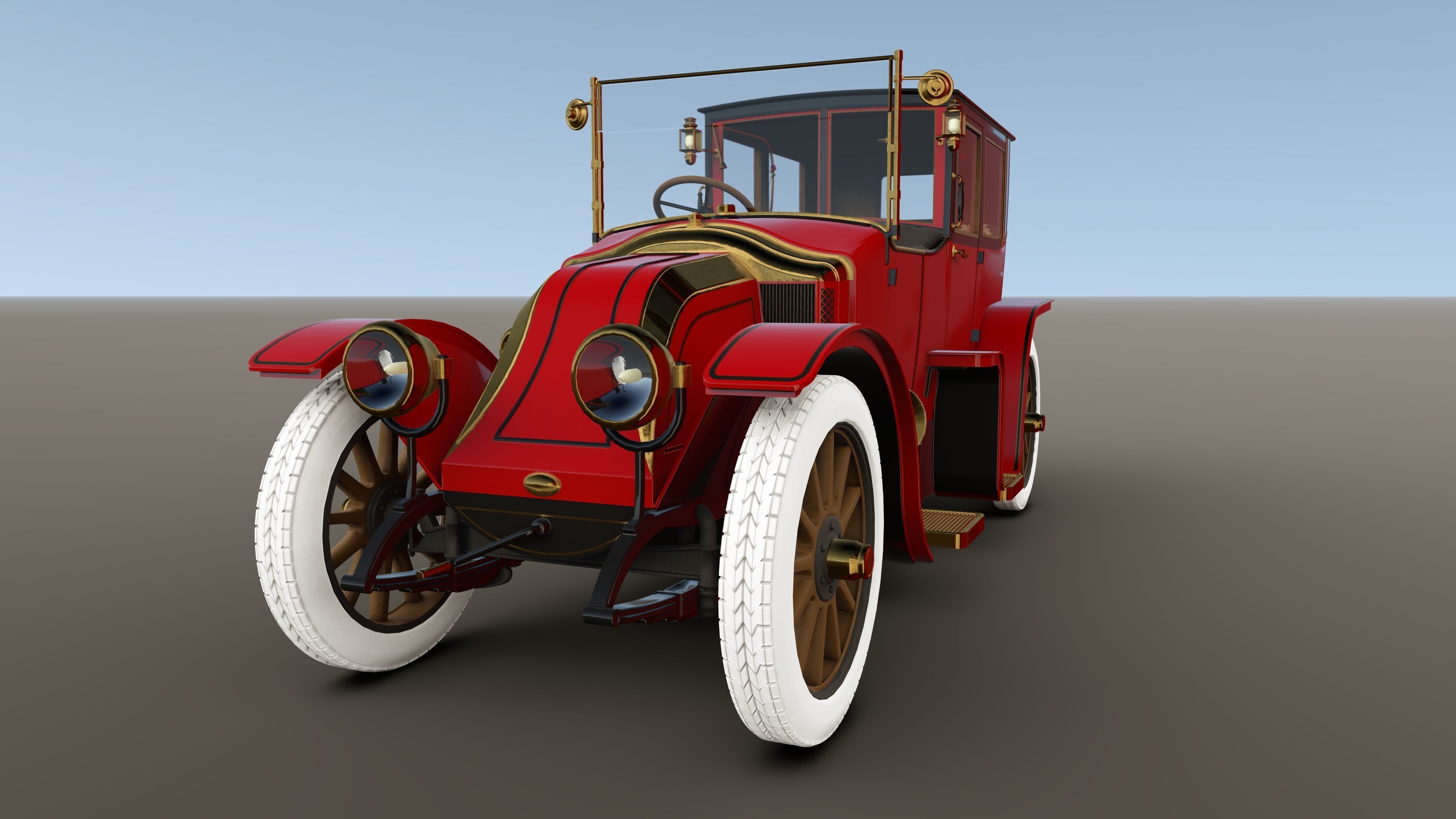 TITANIC CAR - Renault  Coupe de Ville 3D model_7