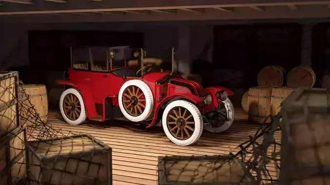 TITANIC CAR - Renault  Coupe de Ville 3D model