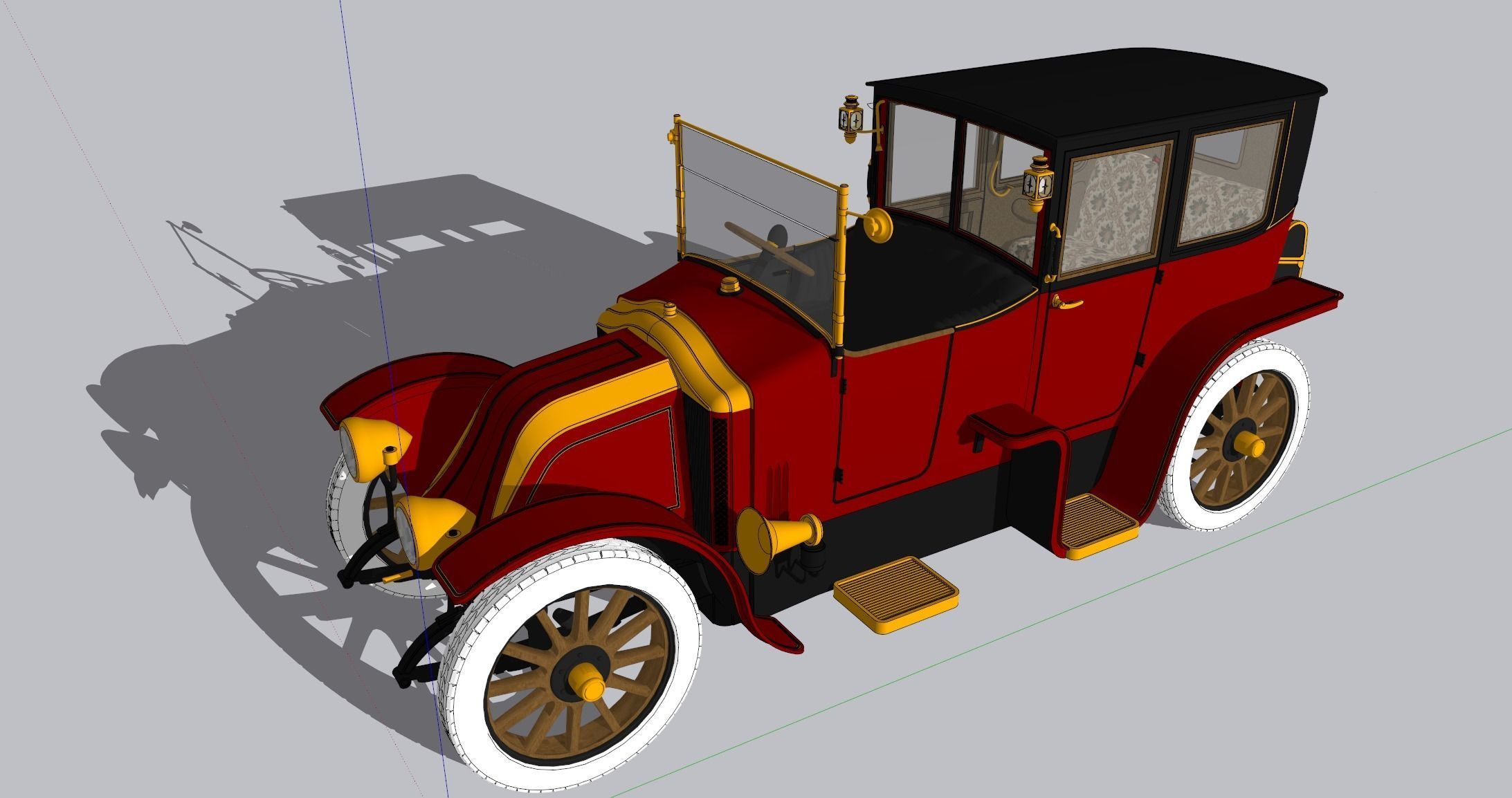 TITANIC CAR - Renault  Coupe de Ville 3D model_8