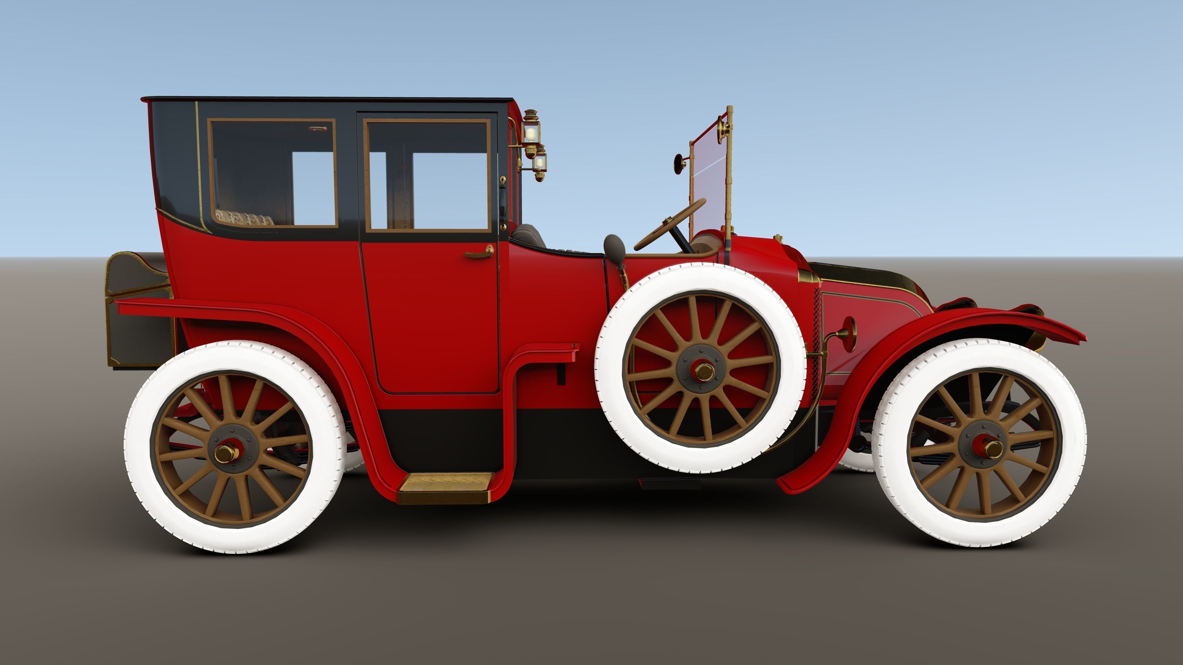 TITANIC CAR - Renault  Coupe de Ville 3D model_3