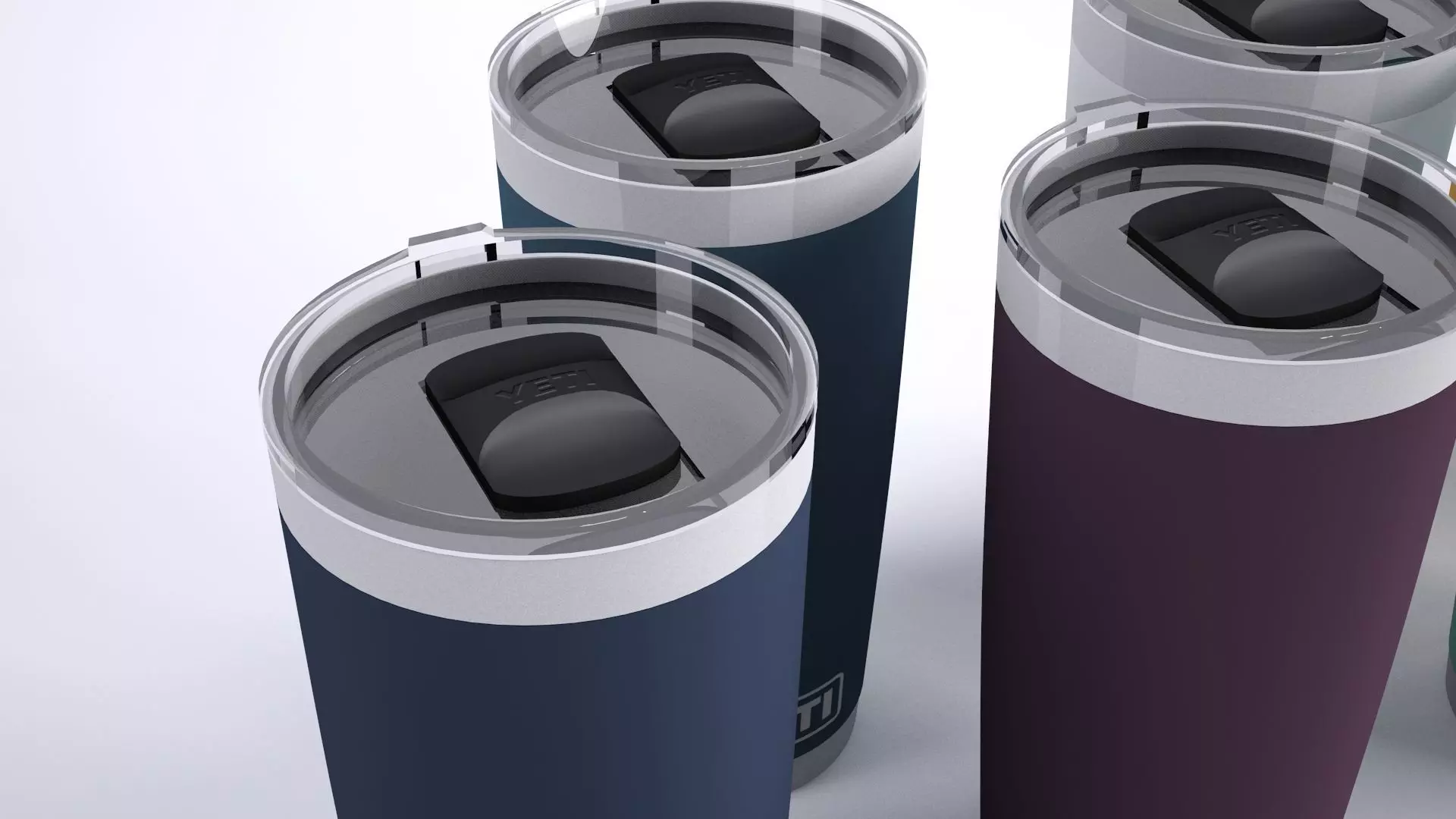 Yeti Rambler 20oz 3D model Low-poly 3D model