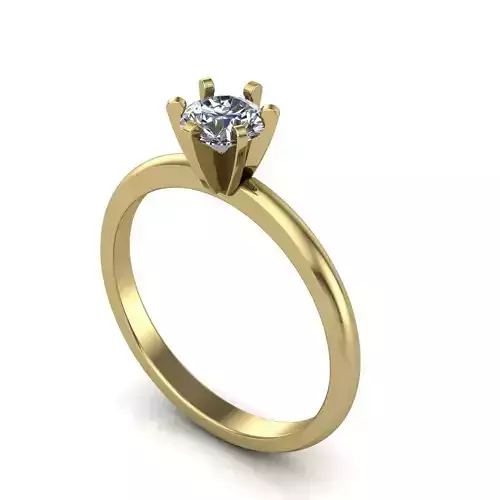 Engagement Ring 3D Print Model