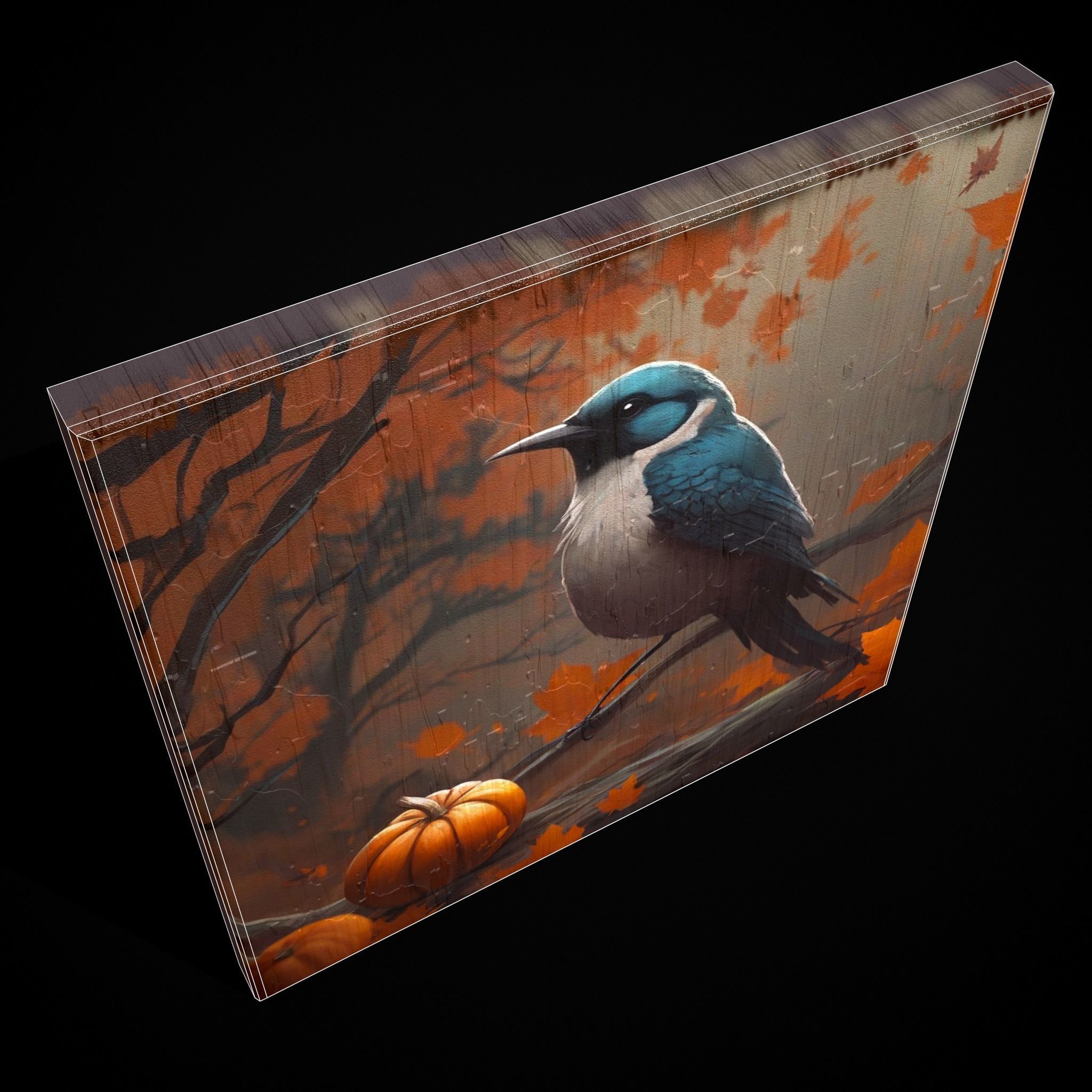 Halloween Bird Painting  Version Five Low-poly 3D model_4