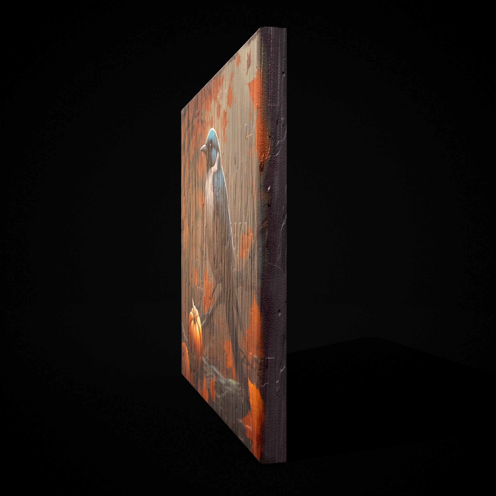 Halloween Bird Painting  Version Five Low-poly 3D model_6