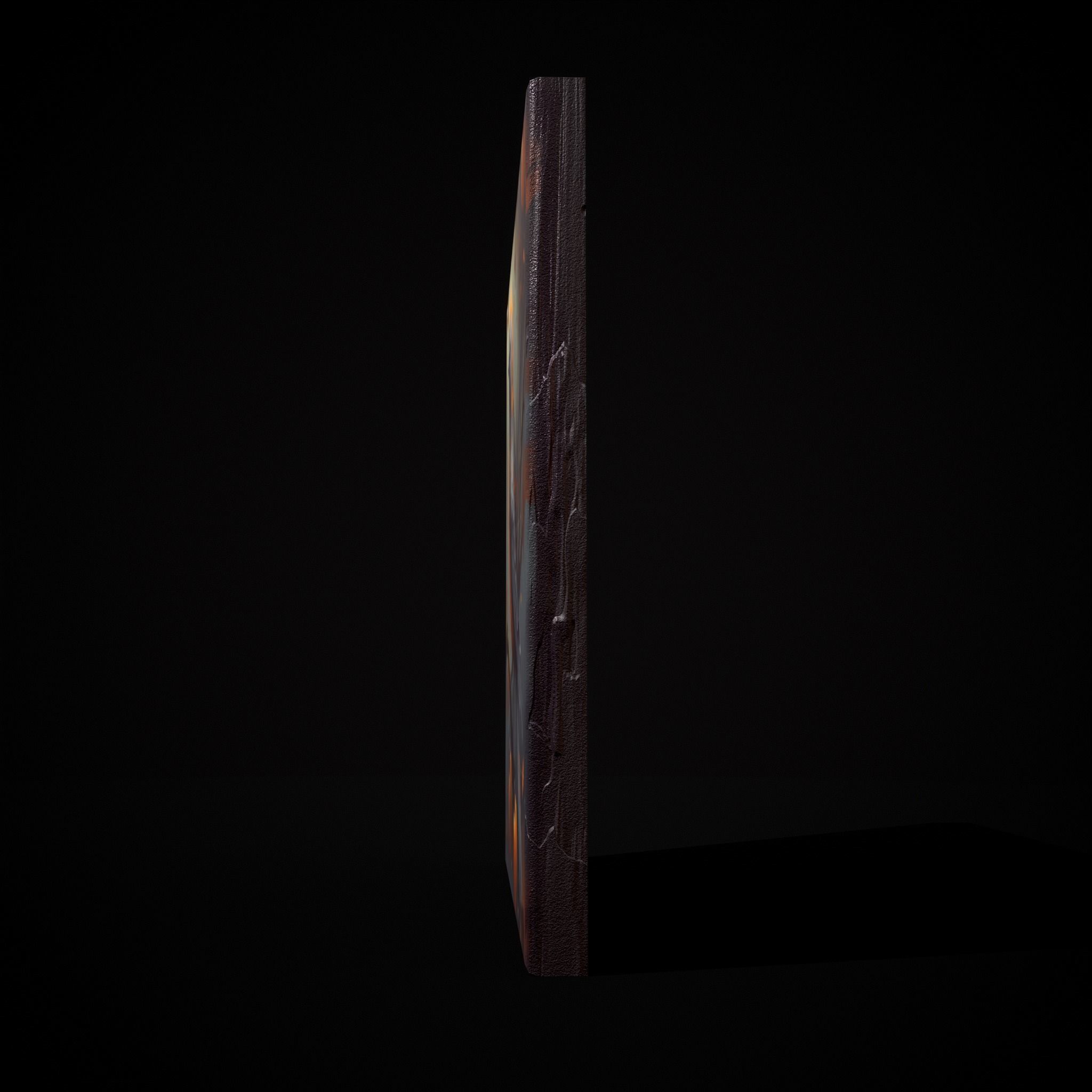 Halloween Bird Painting Version Six Low-poly 3D model_9