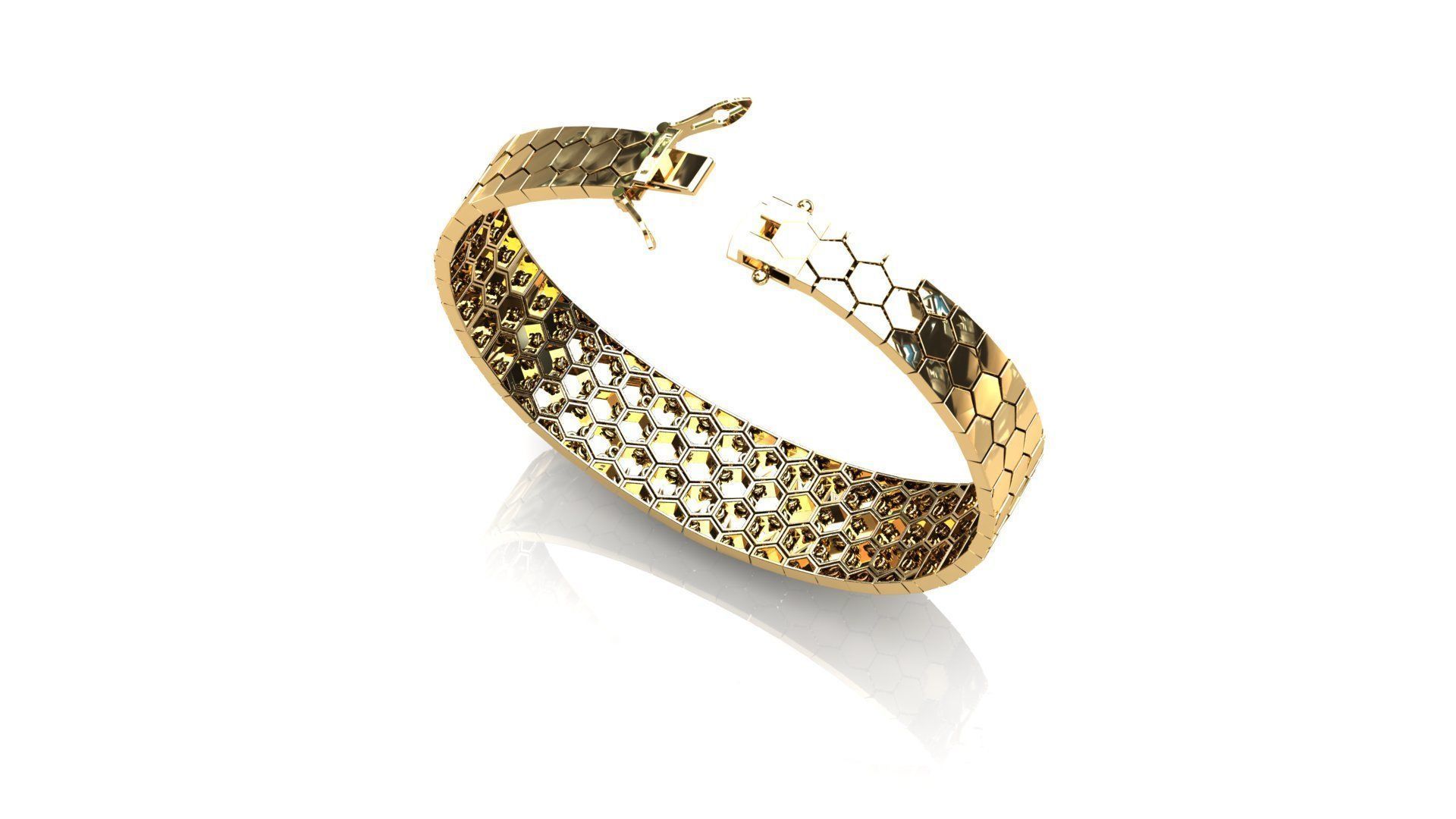 riviera sem montagem- pulseira - impressao 3d 3D print model_2