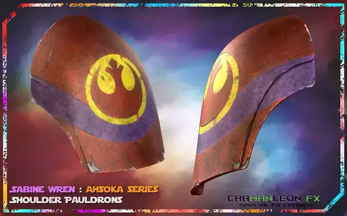 Sabine Wren Live Action Ahsoka Series Shoulder Armor Cosplay