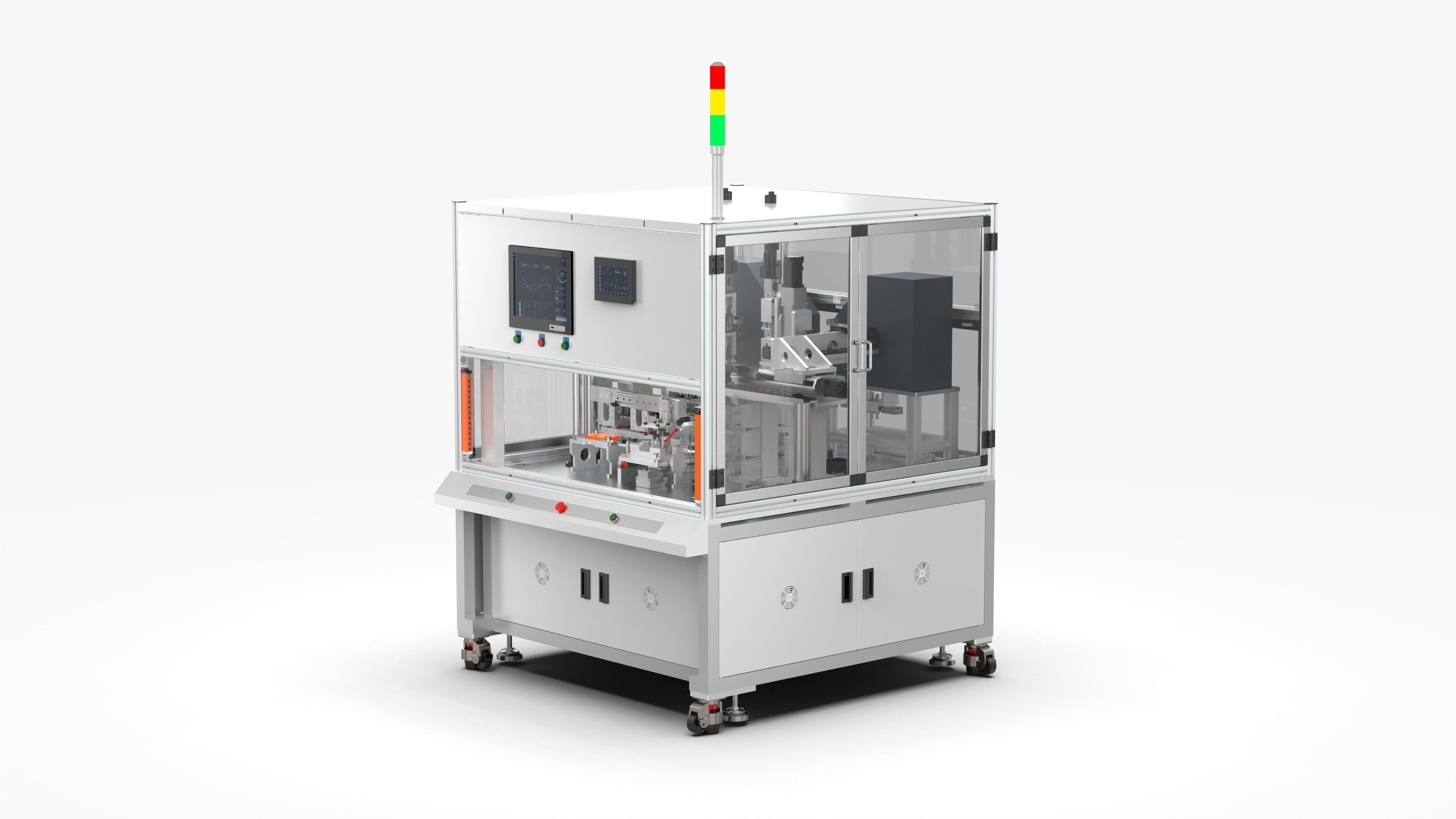 Automatic Double Shaft Lock Screw Machine 3D model_3