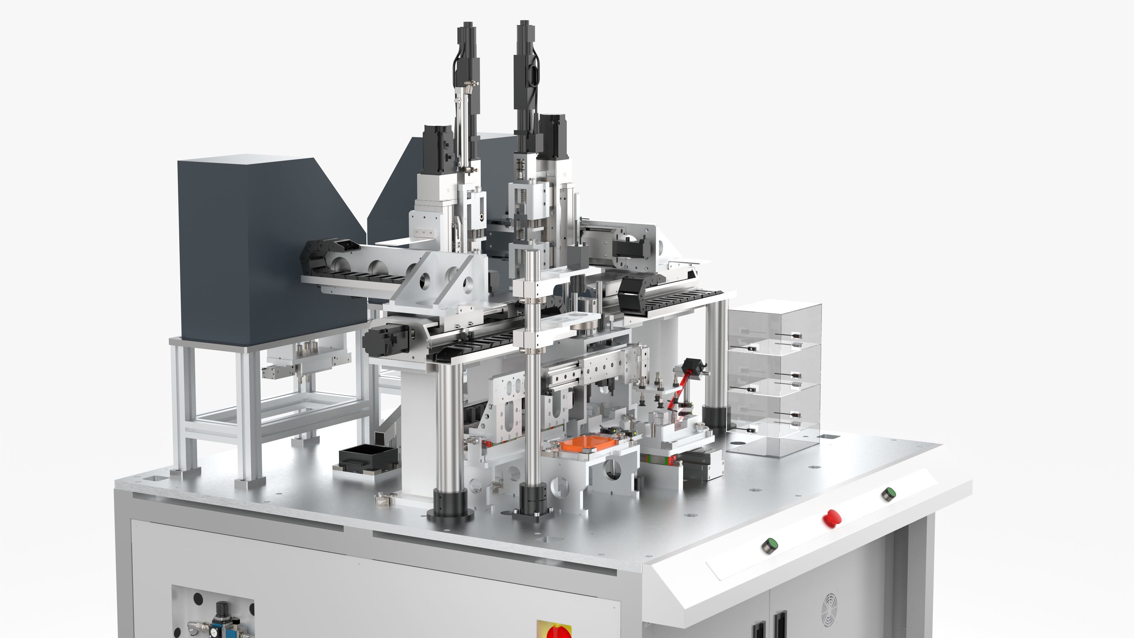 Automatic Double Shaft Lock Screw Machine 3D model_8