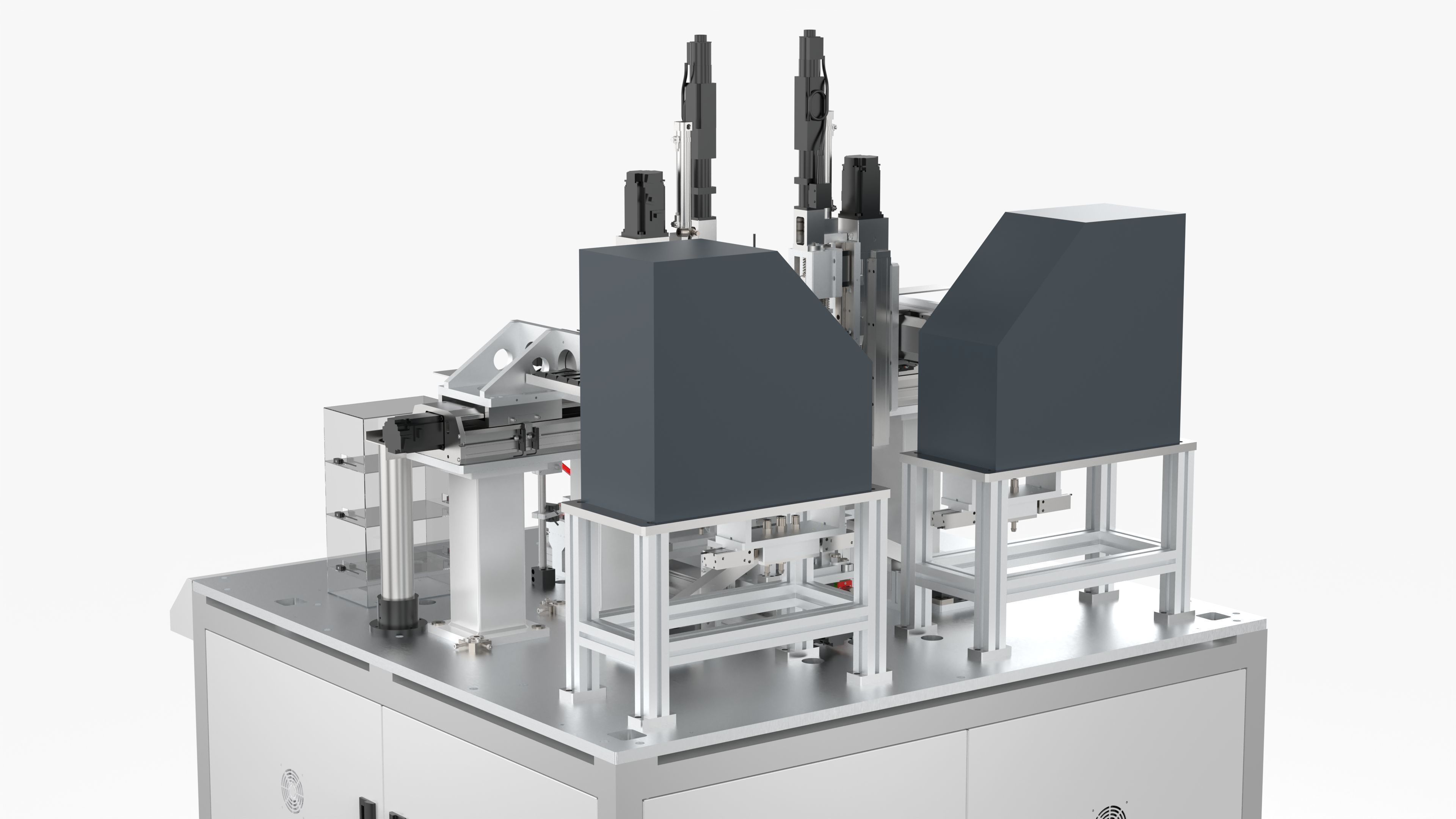 Automatic Double Shaft Lock Screw Machine 3D model_10