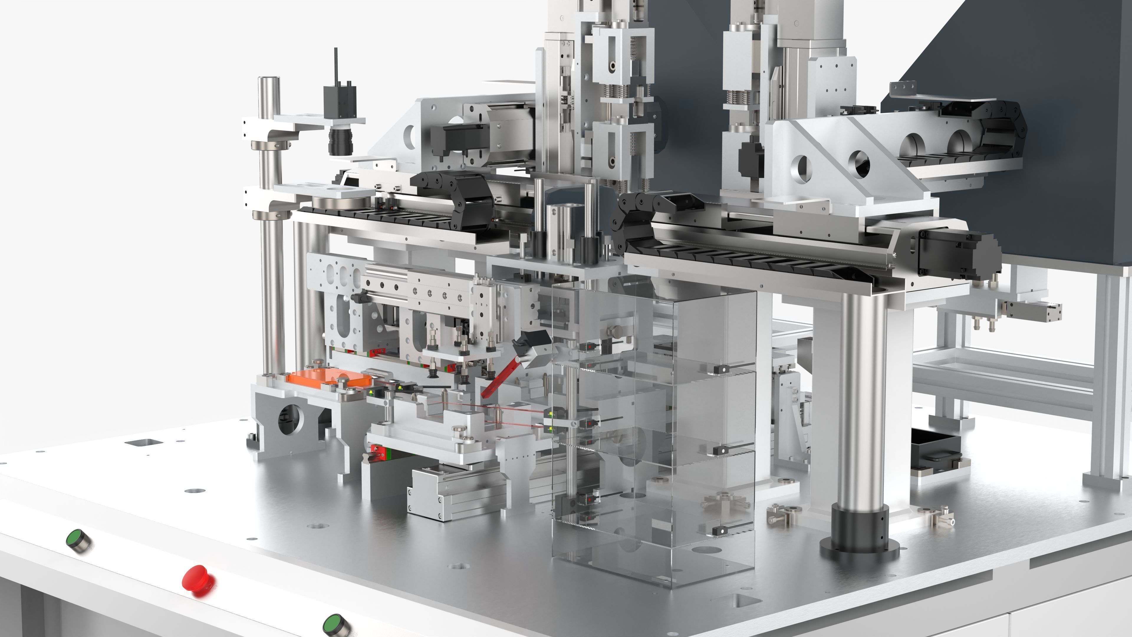 Automatic Double Shaft Lock Screw Machine 3D model_13