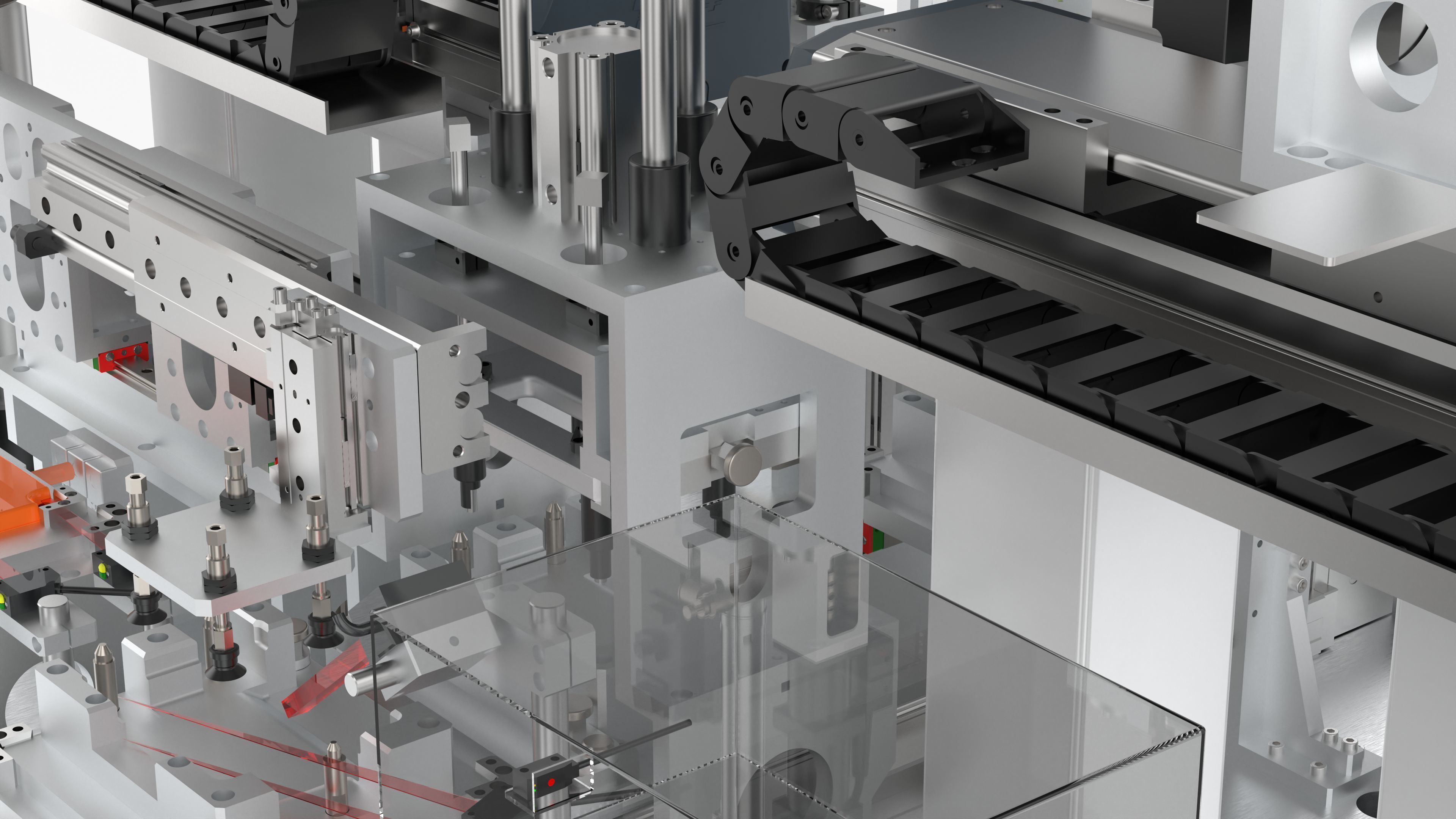 Automatic Double Shaft Lock Screw Machine 3D model_17