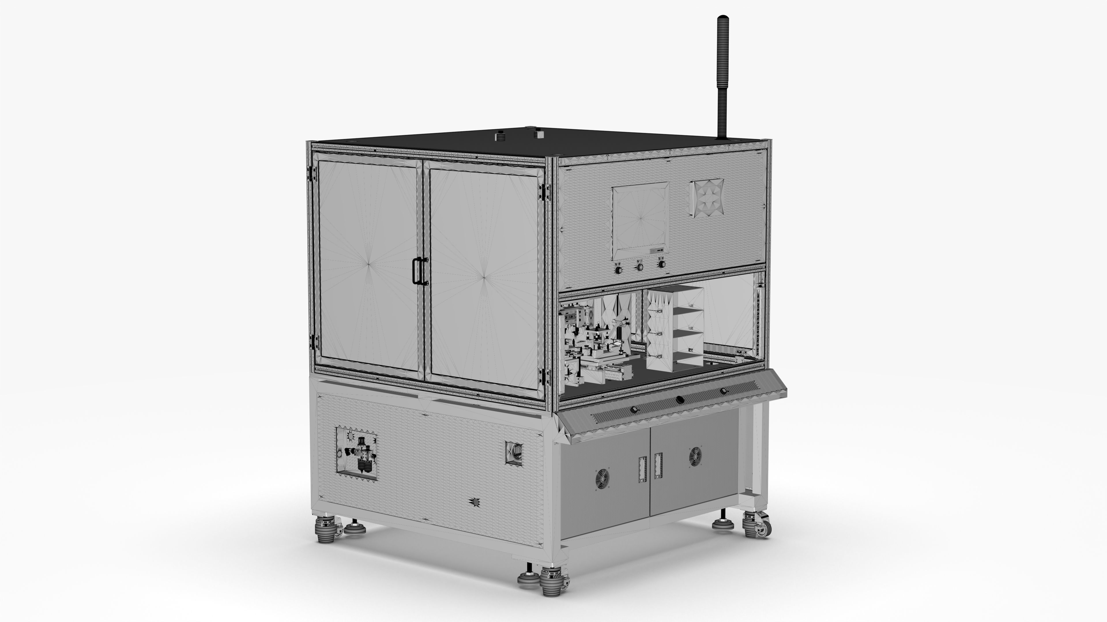 Automatic Double Shaft Lock Screw Machine 3D model_18