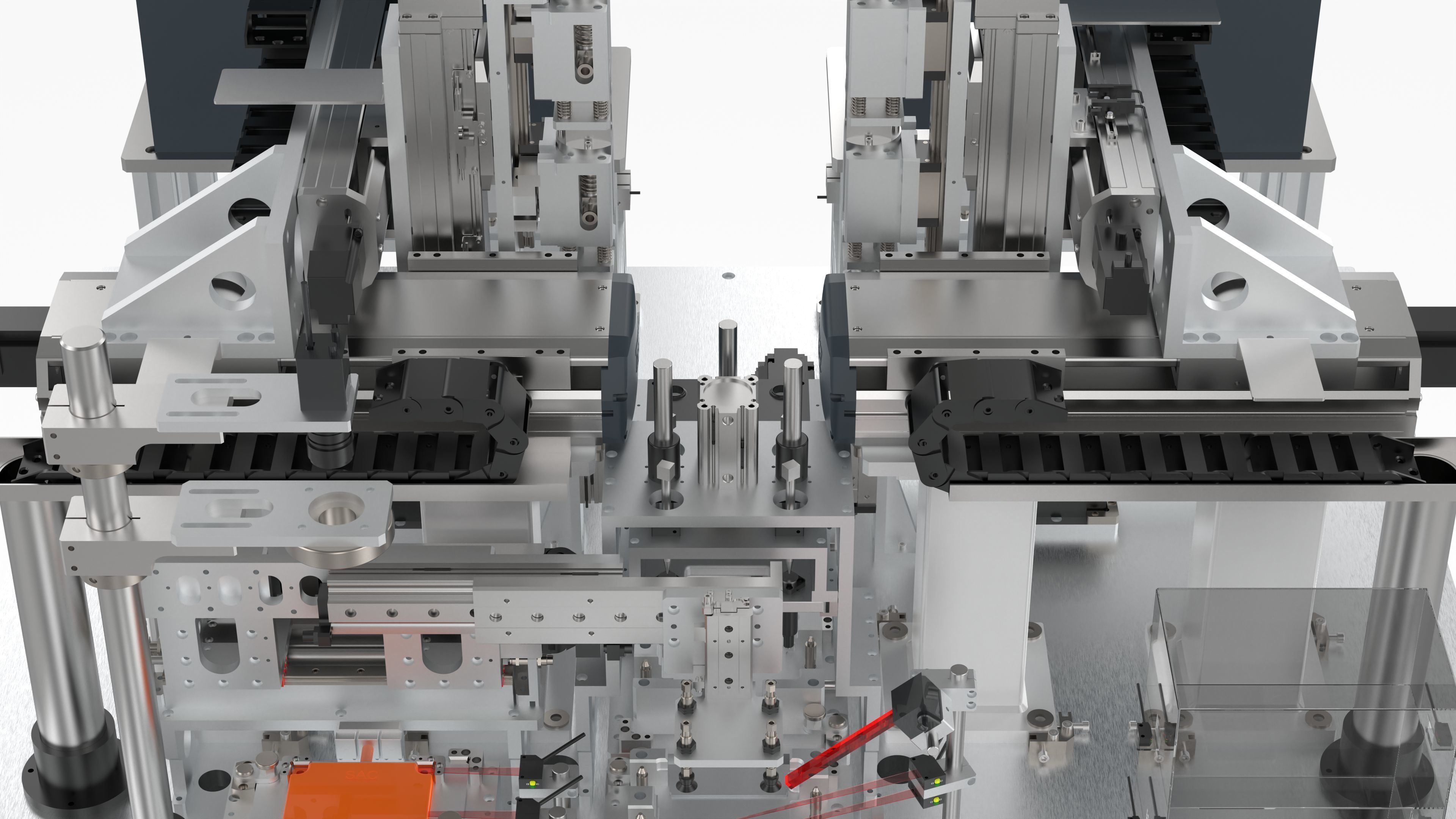 Automatic Double Shaft Lock Screw Machine 3D model_14