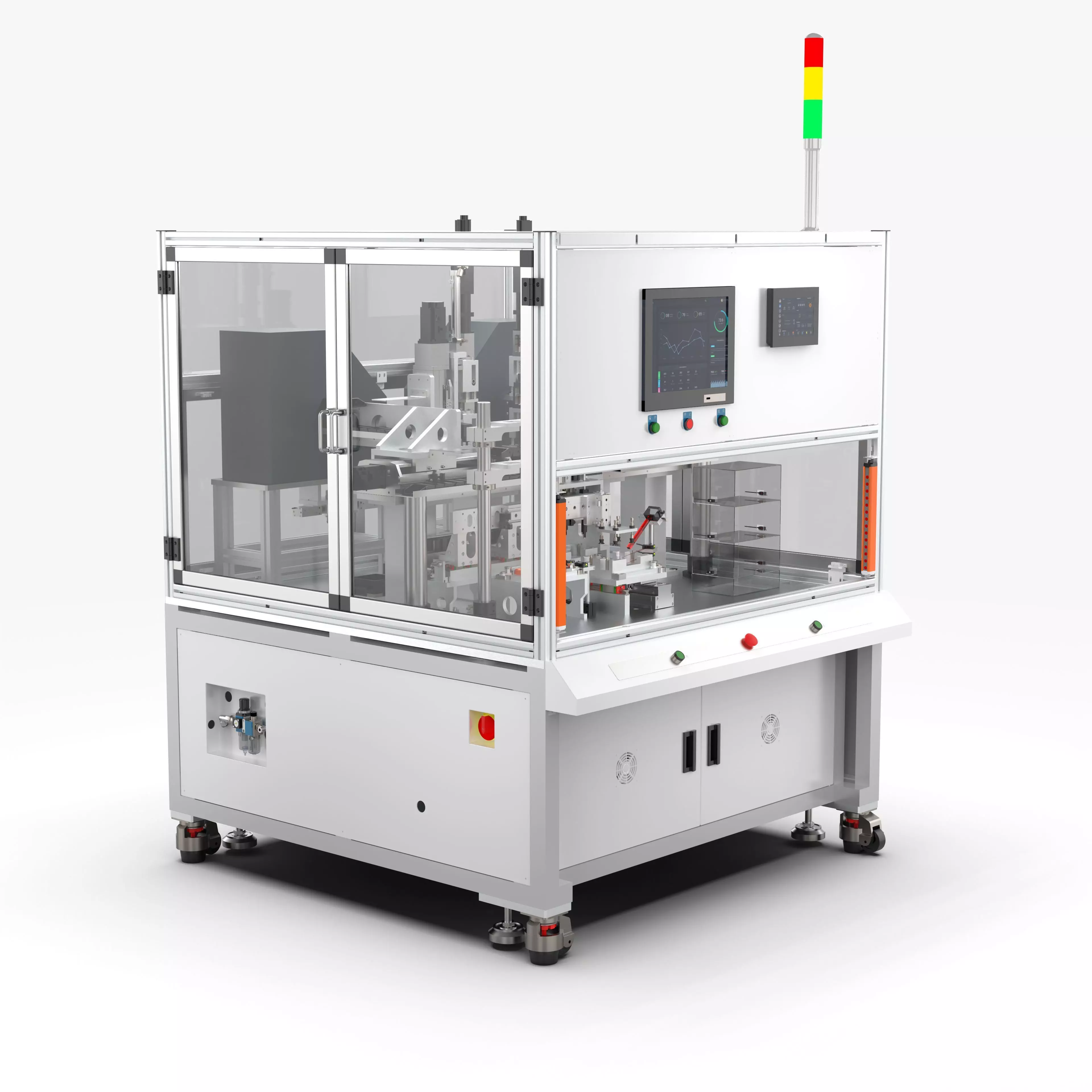 Automatic Double Shaft Lock Screw Machine 3D model_0