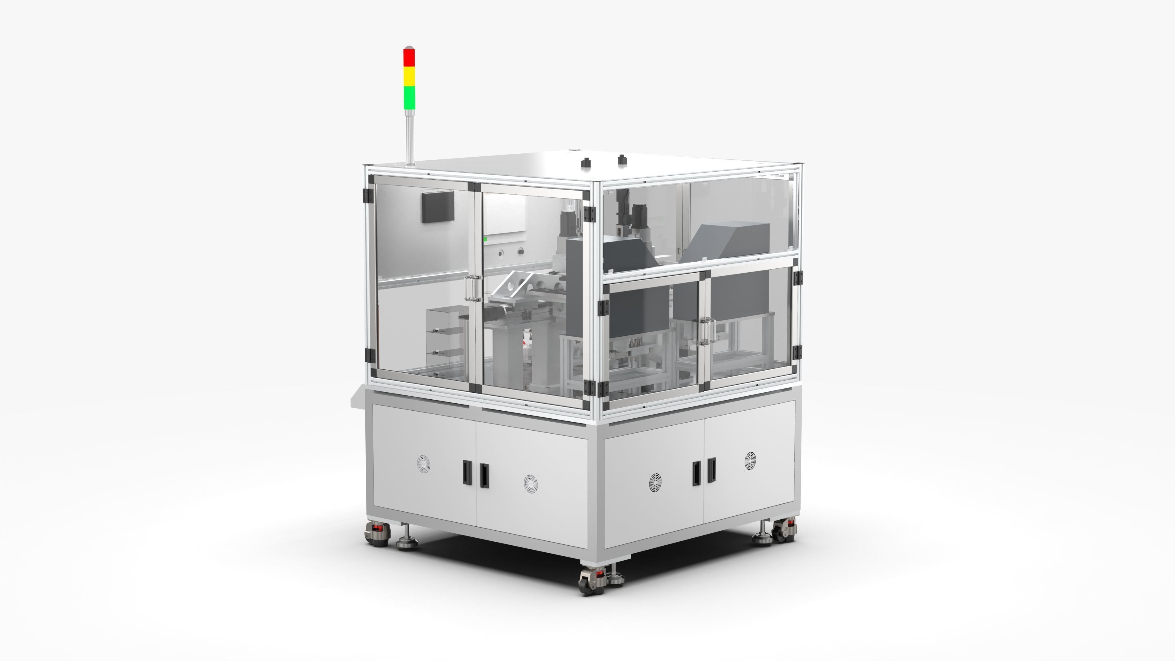 Automatic Double Shaft Lock Screw Machine 3D model_4