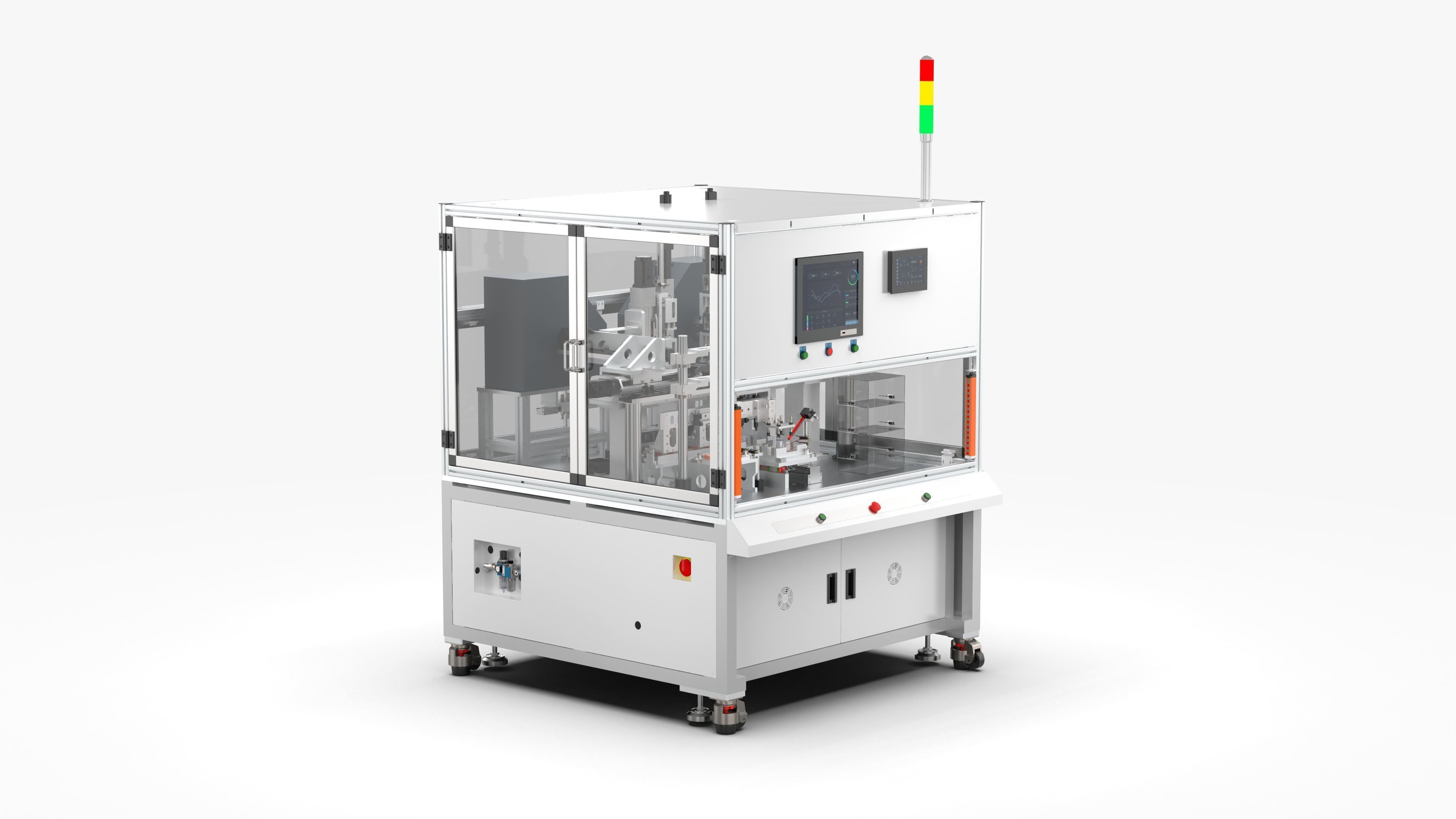 Automatic Double Shaft Lock Screw Machine 3D model_1