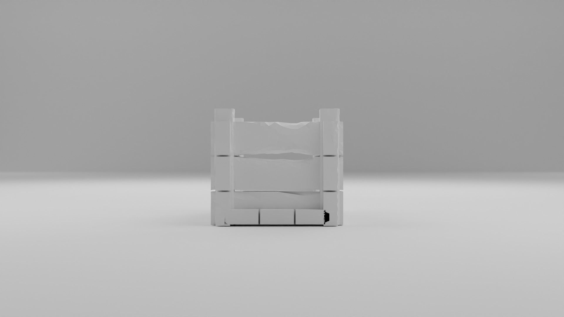 Wooden crate Free 3D print model_8