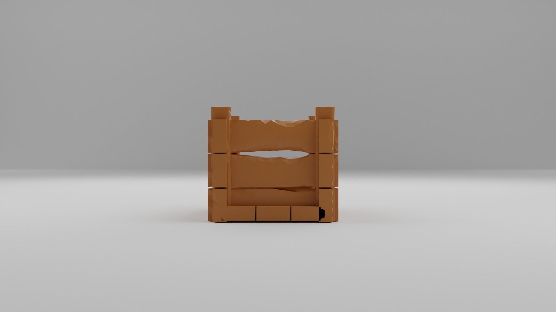 Wooden crate Free 3D print model_2