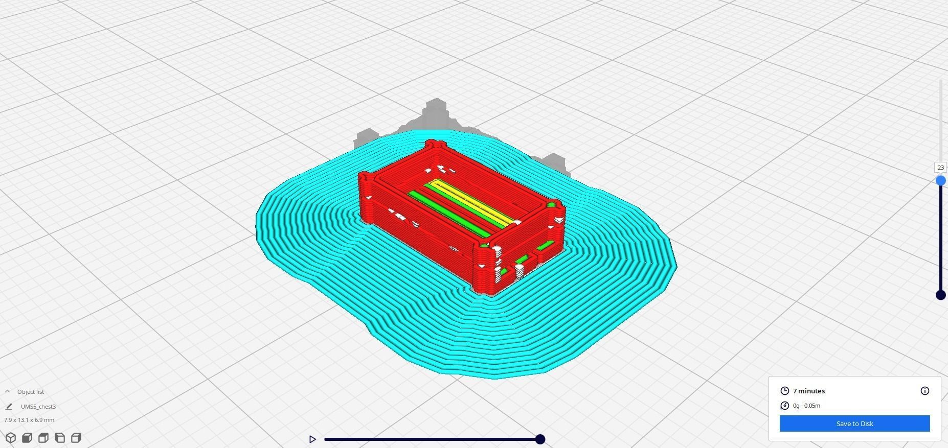 Wooden crate Free 3D print model_23