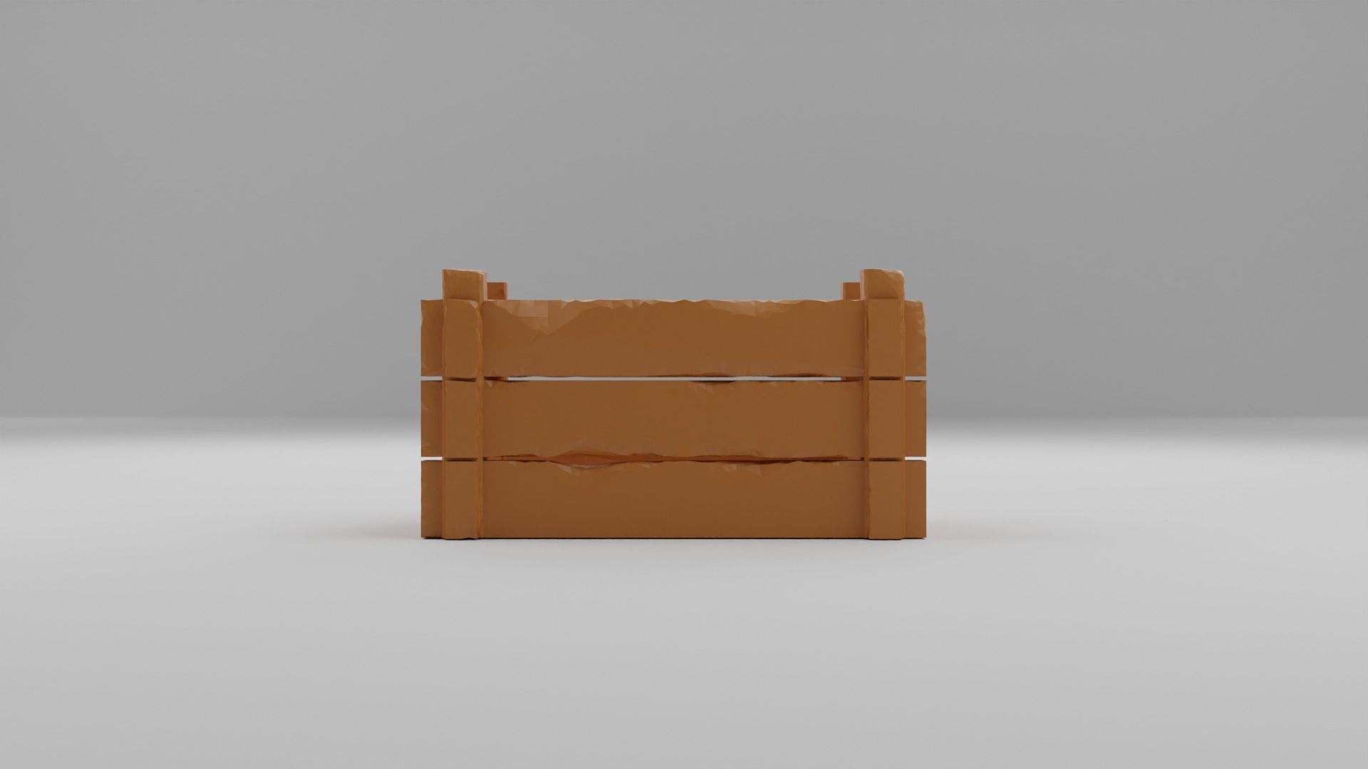 Wooden crate Free 3D print model_3