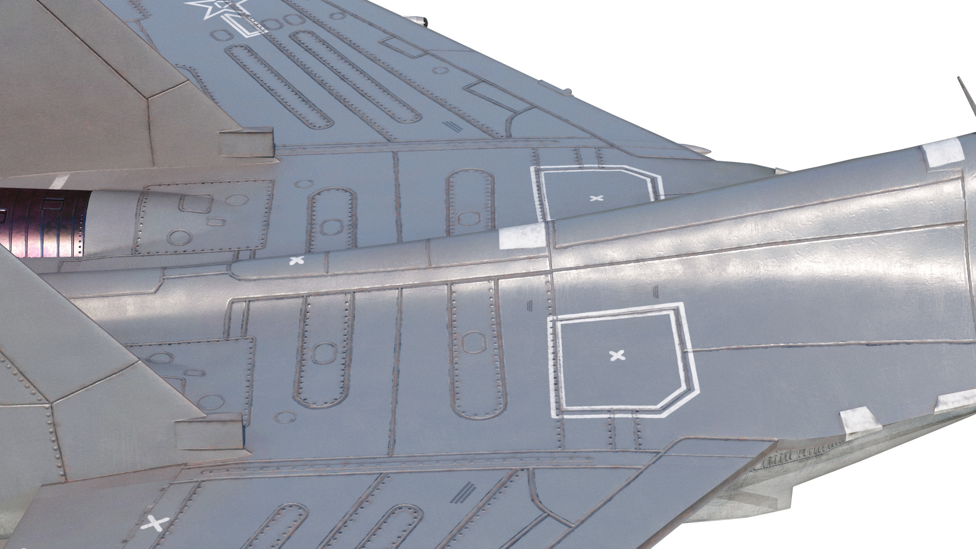 PBR Chinese Shenyang J-16 multirole fighter J16 Flanker Low-poly 3D model_7