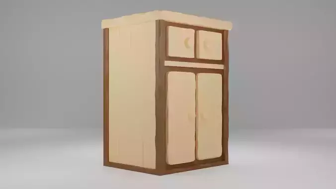 Wooden Closet 3D print model