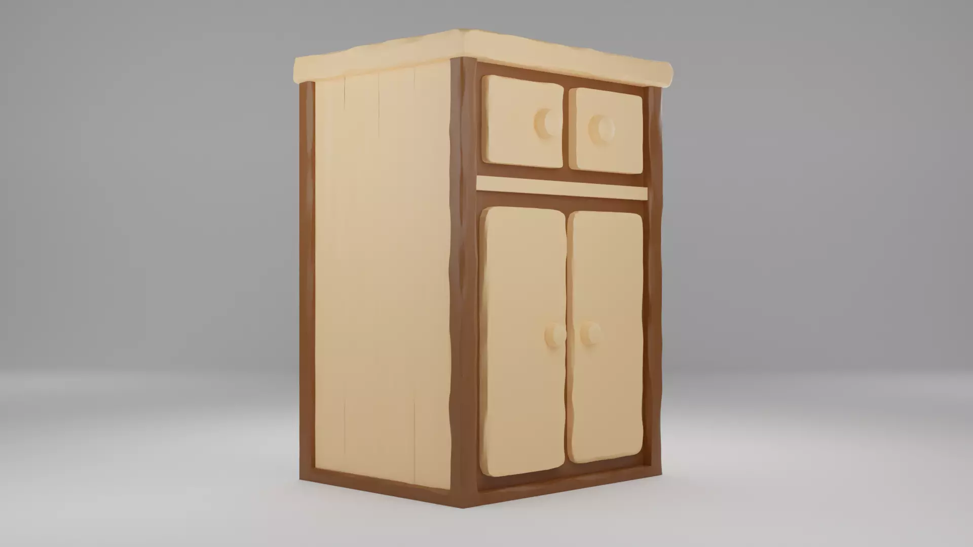 Wooden Closet 3D print model